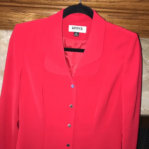 Kasper Petite Shirt Dress, Red, Sz 4P, EUC! - Picture 2 of 14